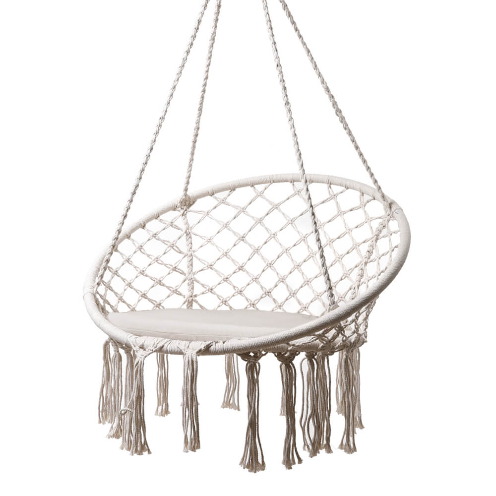 Macrame Cotton Rope Adult Swing Chair Hammock Chair 68429-PLC