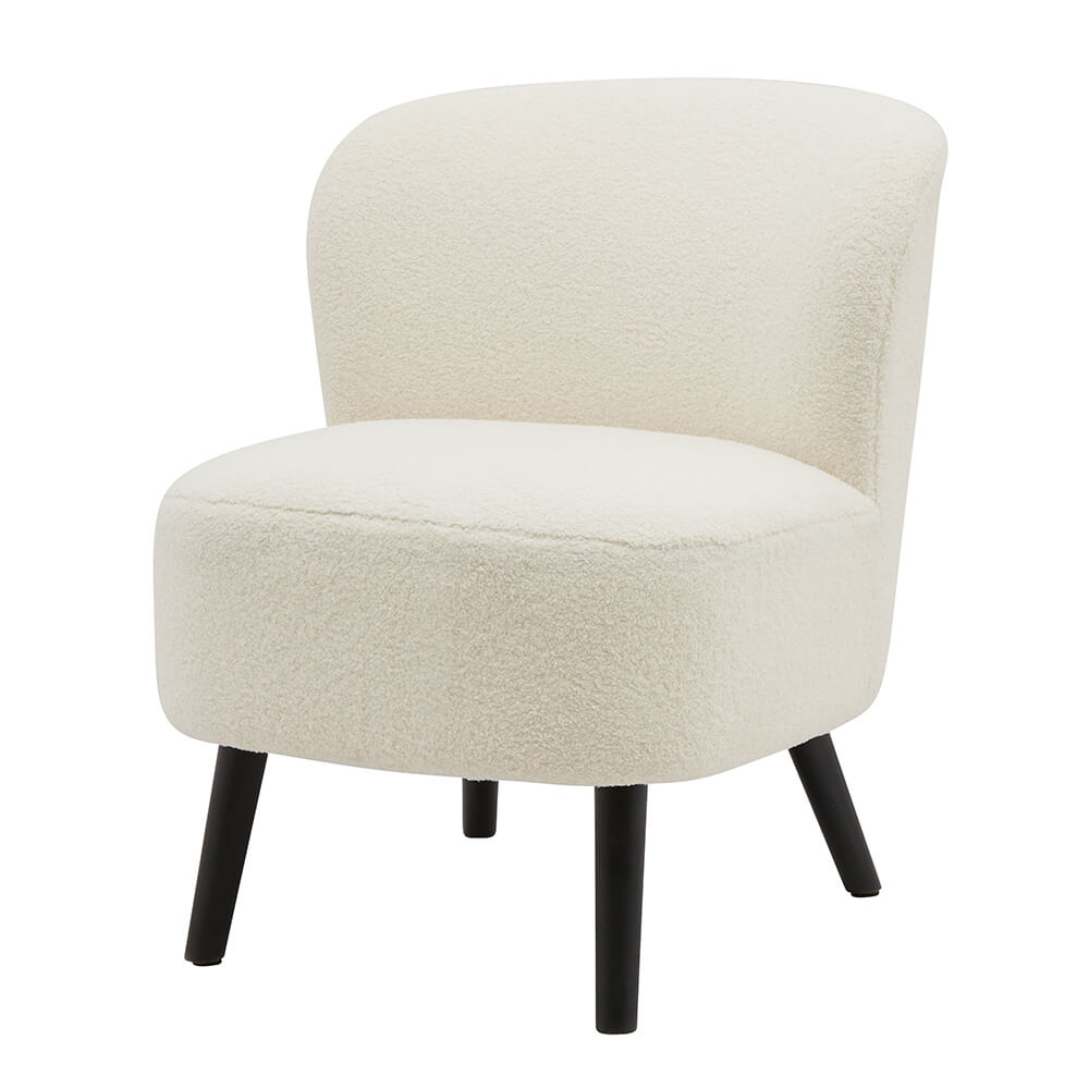 Modern Cream Comfy Accent Chair For Living Room 75071L