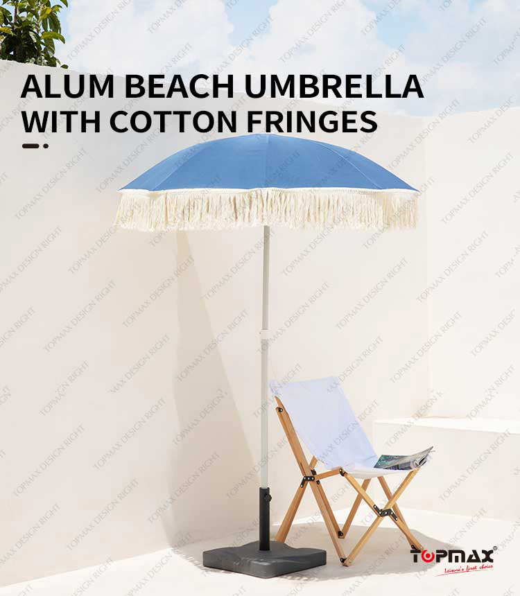 fringe beach umbrella