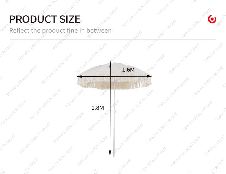 fringe beach umbrella