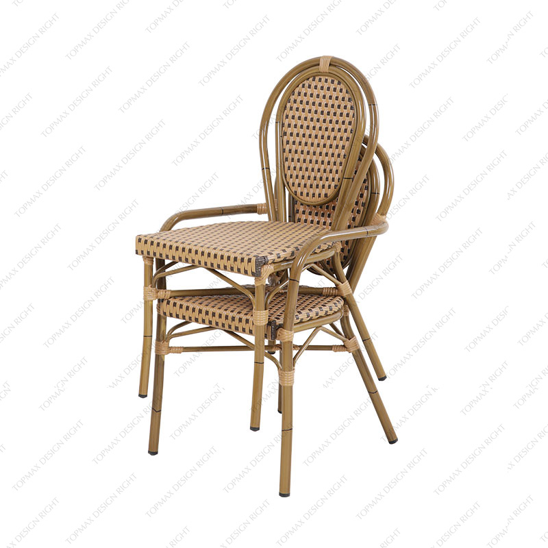 Stackable Outdoor Chairs Rattan Garden Dining Set 50899B