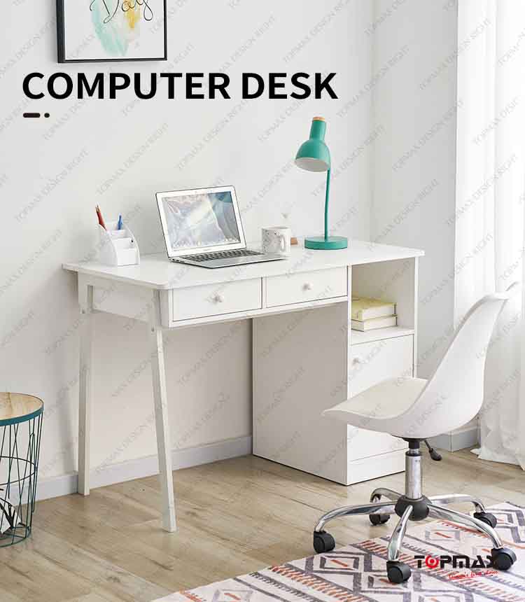 computer desk with drawers