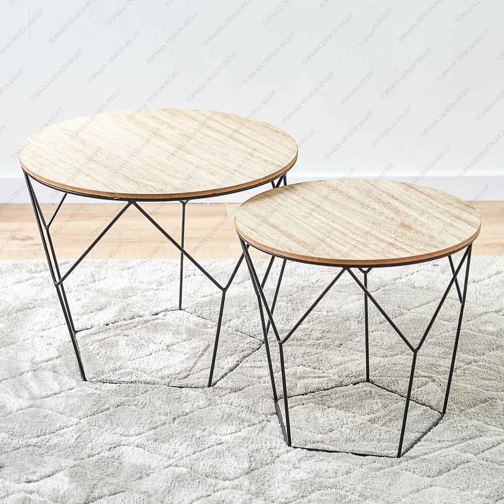 Simple Small Storage Ottoman Coffee Table 62071SET2