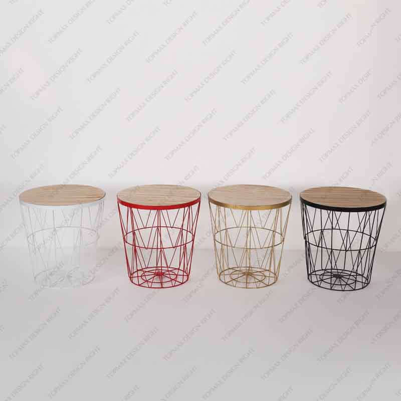 Simple Coffee Table With Drawers Round Table For Living Room 62108Pl