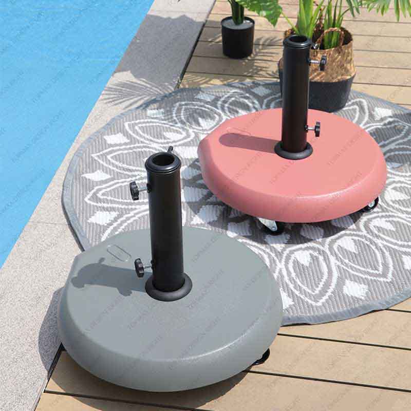 Umbrella Holder Outdoor Large Parasol Base Concrete 23610B-W-15