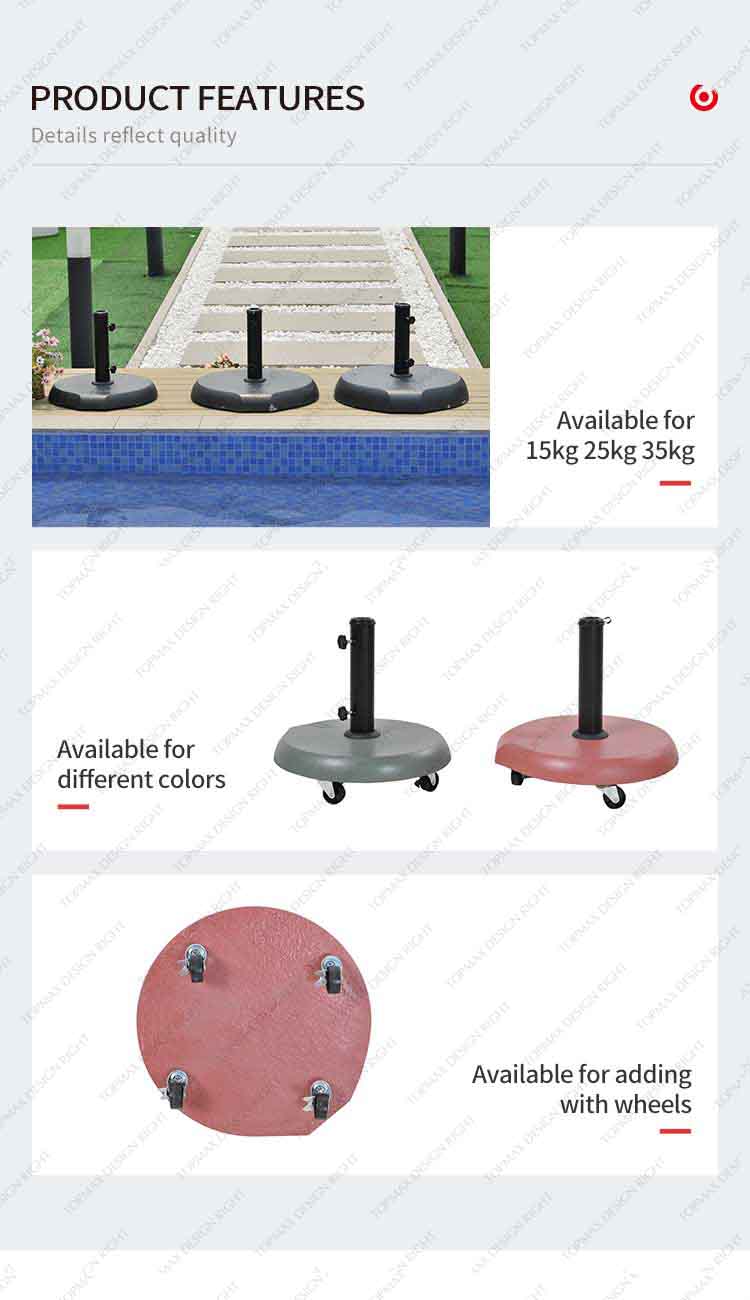 large parasol base