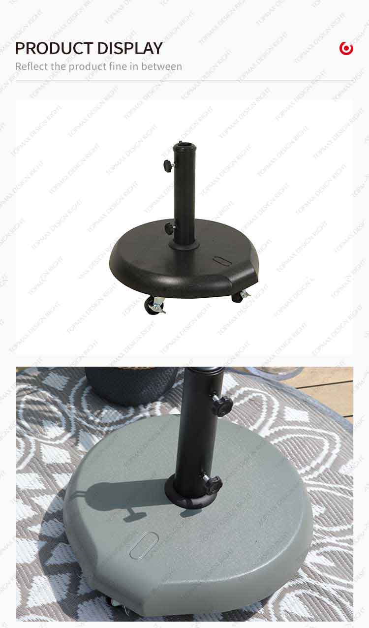 concrete umbrella holder