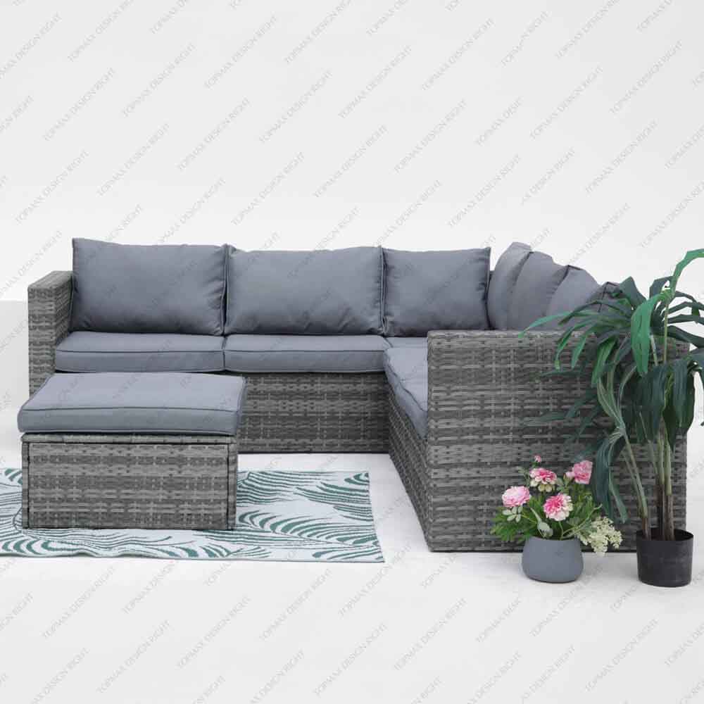 L shaped garden furniture