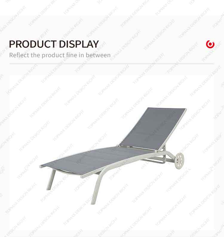 aluminum chaise lounge with wheels