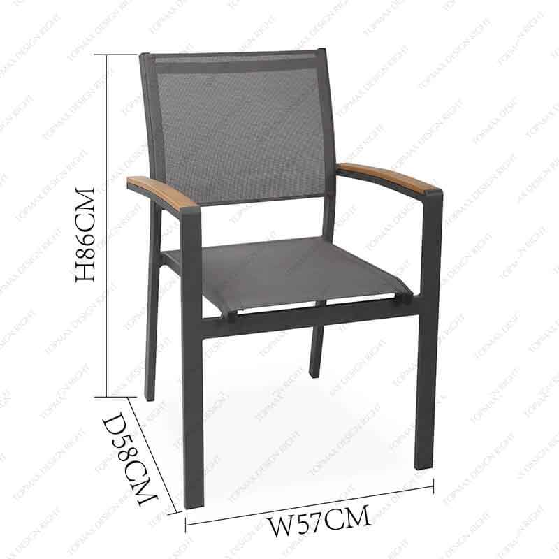 Factory Sling Patio Chair Stackable Patio Chairs 44719A