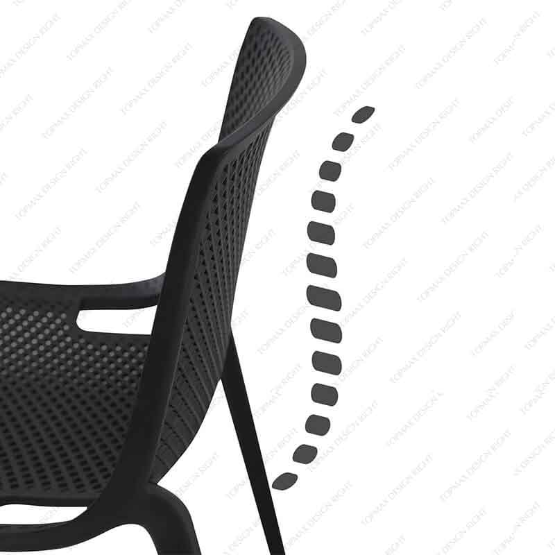 Custom Single Chair Plastic Outdoor Patio Chairs 96099
