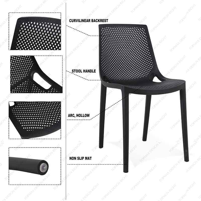 Custom Single Chair Plastic Outdoor Patio Chairs 96099