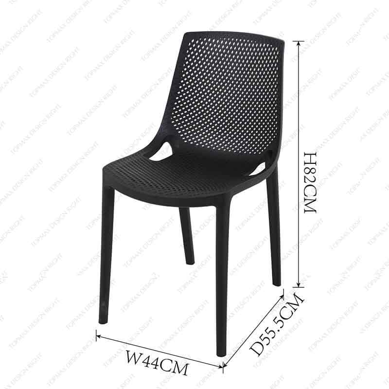 Custom Single Chair Plastic Outdoor Patio Chairs 96099