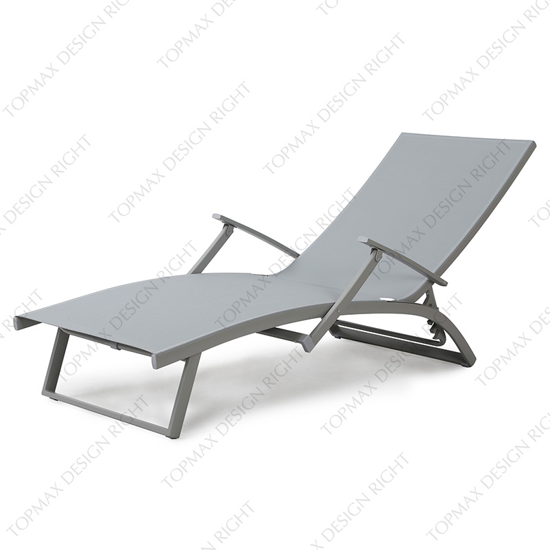 Best Outdoor Lounge Chair Aluminum Pool Chaise Lounge Chairs 40550TLB-A-WHEEL