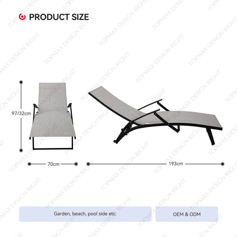 Best Outdoor Lounge Chair Aluminum Pool Chaise Lounge Chairs 40550TLB-A-WHEEL