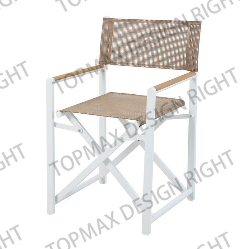 Aluminum Beach Chair Portable Beach Lounger Director Beach Chair 40241TD-W-RT