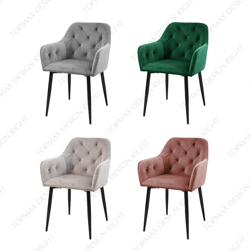 Elegant Dining Chairs Metal Black Dining Chairs 80139G