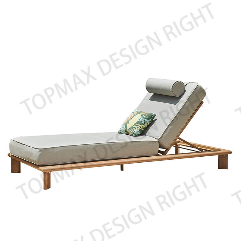 Outdoor Lounge Bed Chaise Lounge Patio Lounger 45712T1