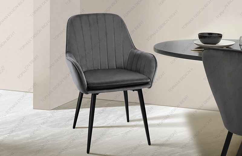 Why Furniture Importers Can't Resist Black Metal Dining Chairs?