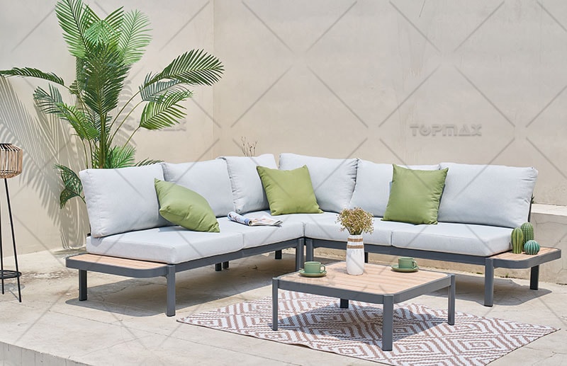 Metal Garden Corner Sofa Supplier
