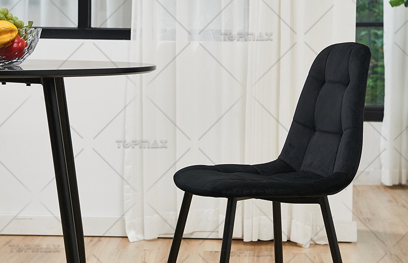 Black Metal Kitchen Chairs Ideal for Furniture Import Business
