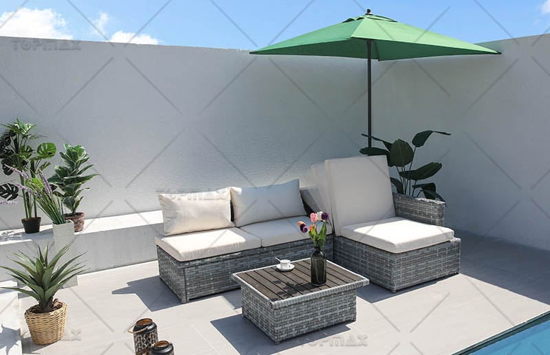 L Shape Outdoor Couch Supplier
