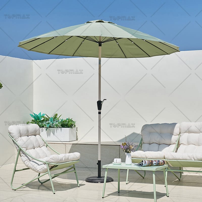 DIA2.7M Commercial Outdoor Parasol Fiber Glass Polyester 60427D1