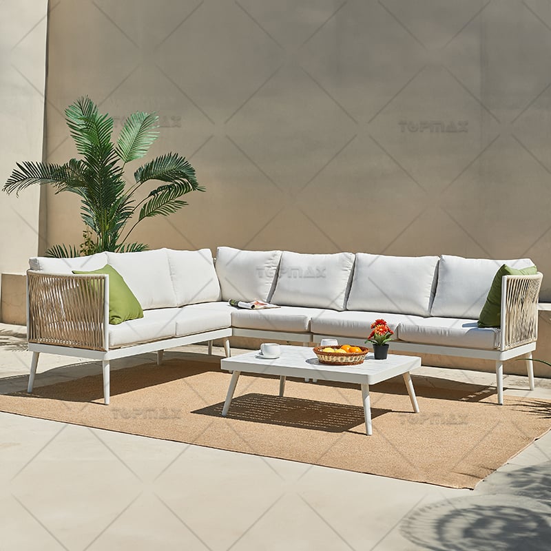 L Shape Rattan Sofa Supplier