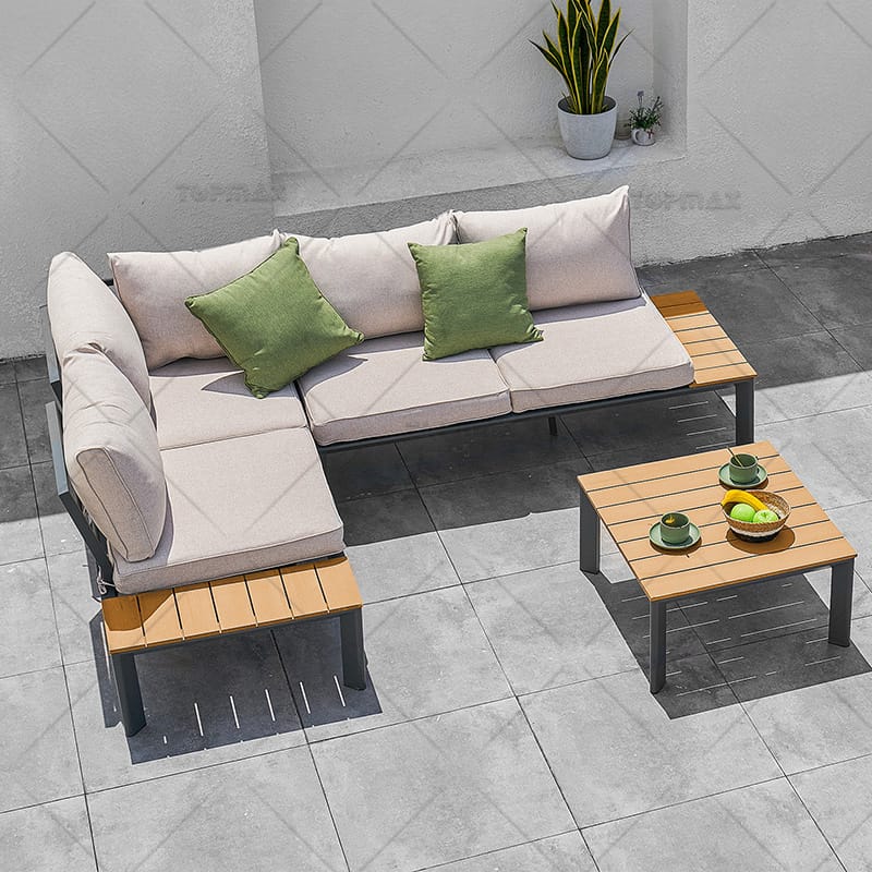 L Shape Outdoor Couch Supplier