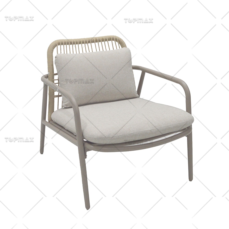 Outdoor Rope Sofa Set Alum Outdoor Rope Couch Cone Shape Legs 52998T4-SET4
