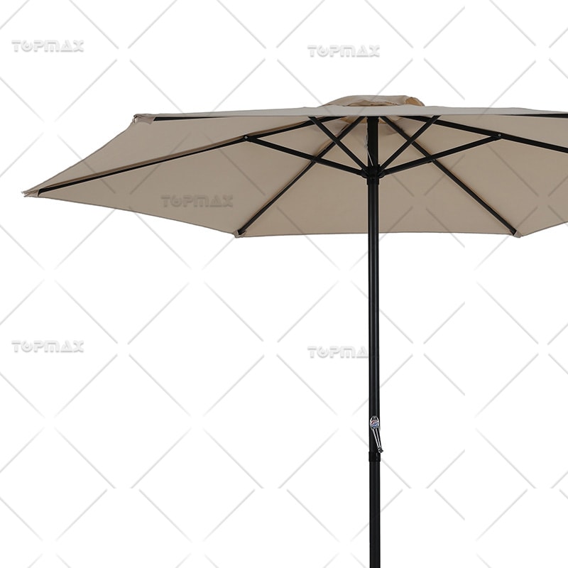 Modern Patio Umbrella Alum 8 Steel Ribs 3M Outdoor Umbrella 60403