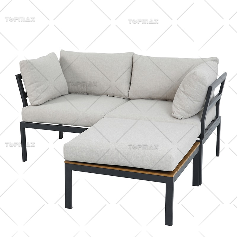 Modular Outdoor Sofa Olefin Cushions Steel Outdoor Metal Sofa Set 24380-SET2Y