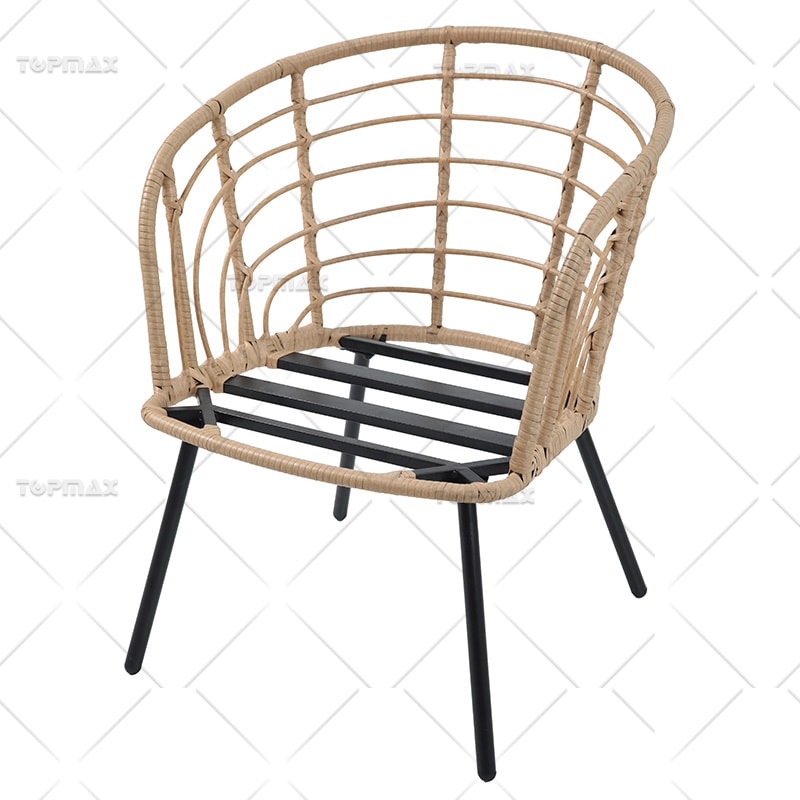 3 Piece Rattan Patio Set PE Wicker Balcony Chair Table Set 52616JA-SET3