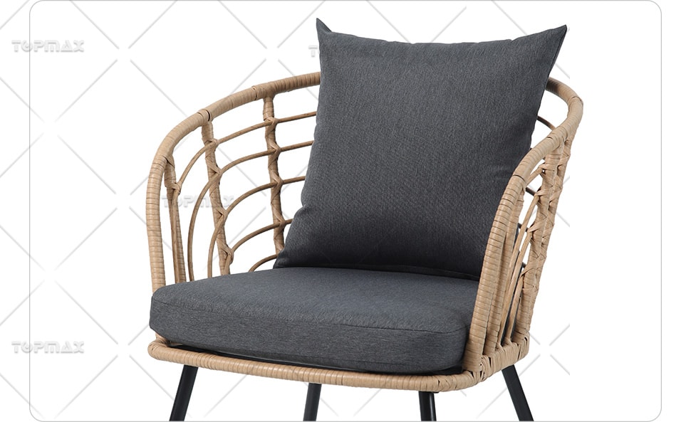 3 Piece Rattan Patio Set Supplier