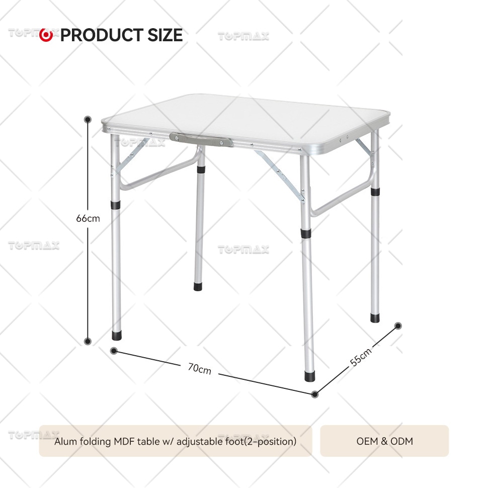 Adjustable Outdoor Folding Table Aluminum Outdoor Picnic Table 40306S2