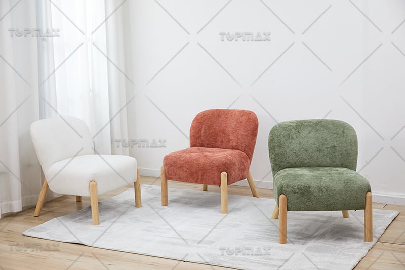 velvet reading chair manufacturing