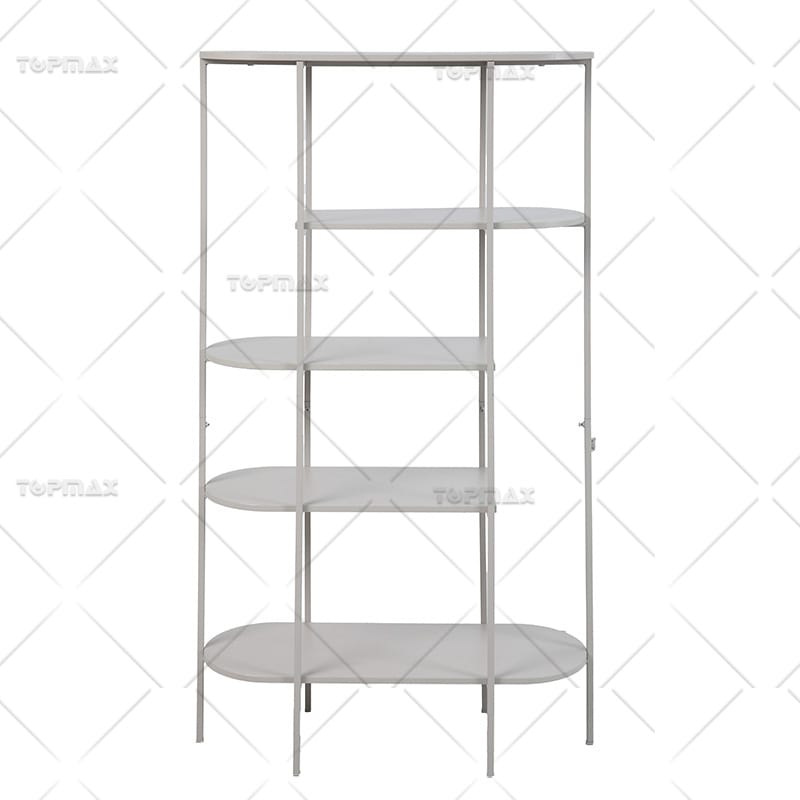 5 Tier Shelf Steel Tube Living Room Modern Shelving Flat Packing 62303A