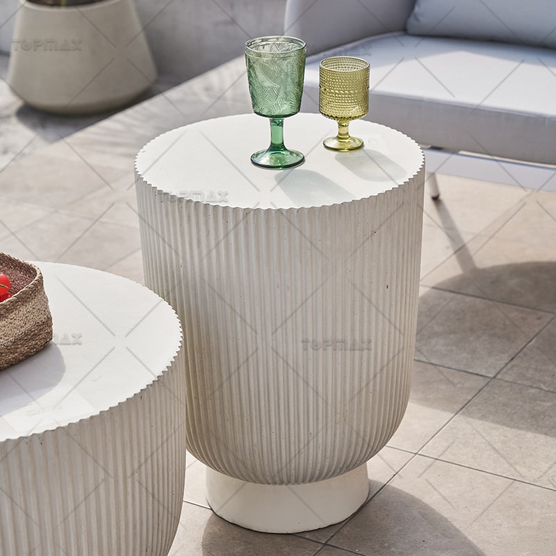 MGO Outdoor Patio Side Table Eco-Friendly All-Weather Resistance 56041