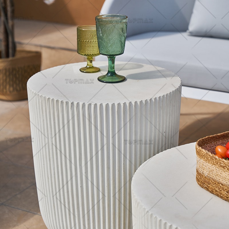 MGO Outdoor Patio Side Table Eco-Friendly All-Weather Resistance 56041