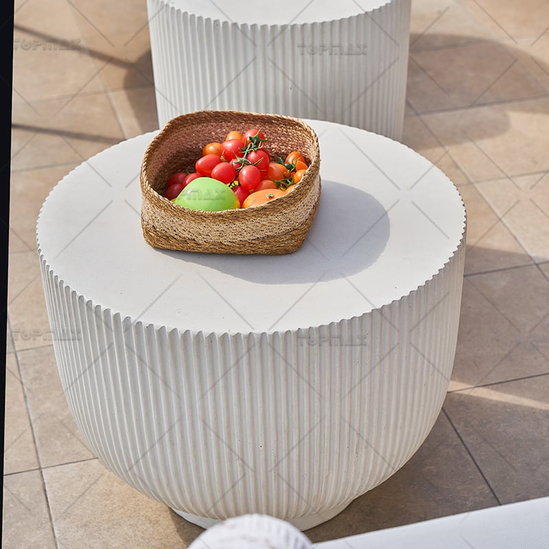 Easy Fulfill Design Garden Side Table Eco-Friendly MGO Stool Side Table 56042