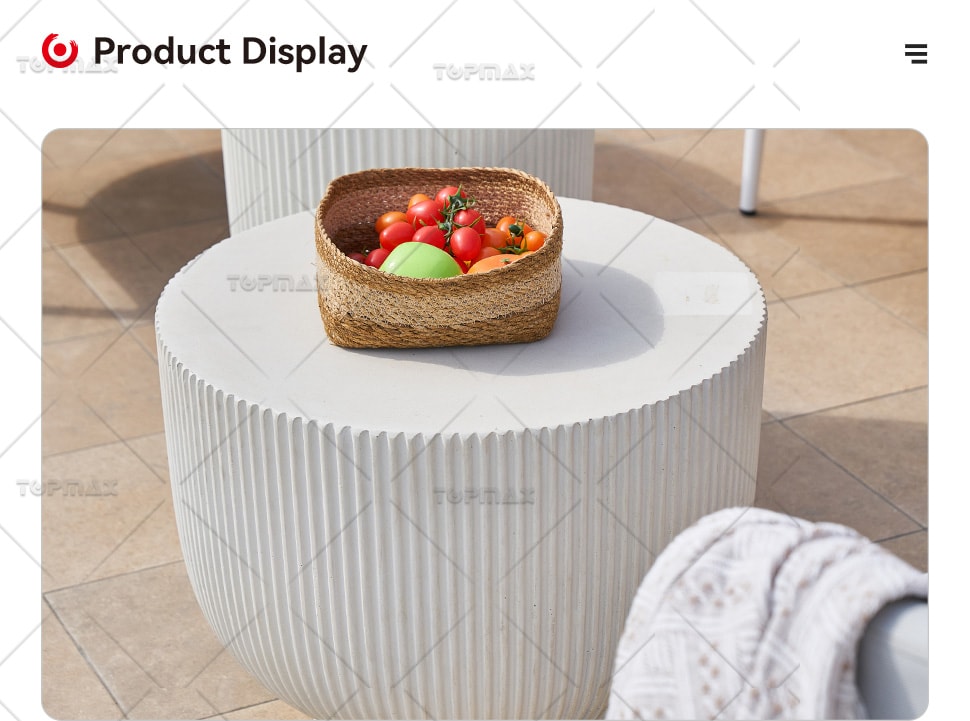 Stool Side Table Display