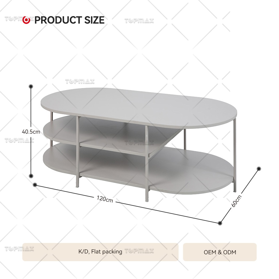 All Modern Coffee Table Oval Small Wood Coffee Table Flat Packing 62303E
