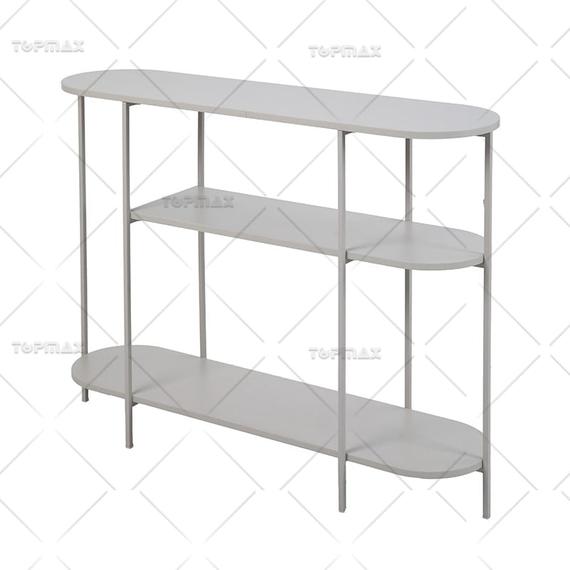 3 Layer MDF Shelving Versatile Storage Small White Shelf Stable 62303C