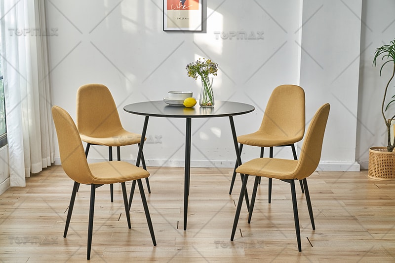 gold metal dining chairs supplier