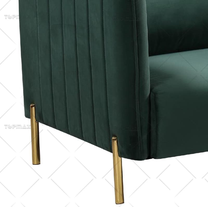 Living Room Sofa Fabric Modern 3 Seater Sofa with Two Pillows 72425-3