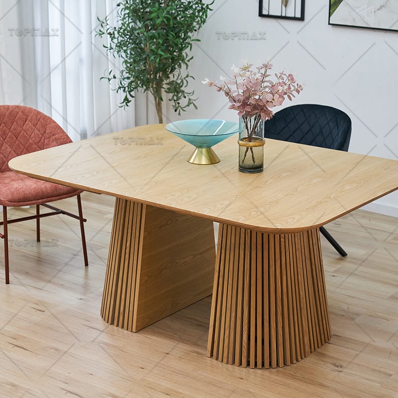 Expanding Table MDF Modern Extendable Dining Table with KD Base 80450