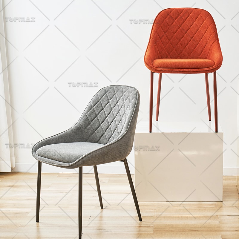 Minimalist Dining Chairs Nordic Furniture Dining Thick Sponge 80445D