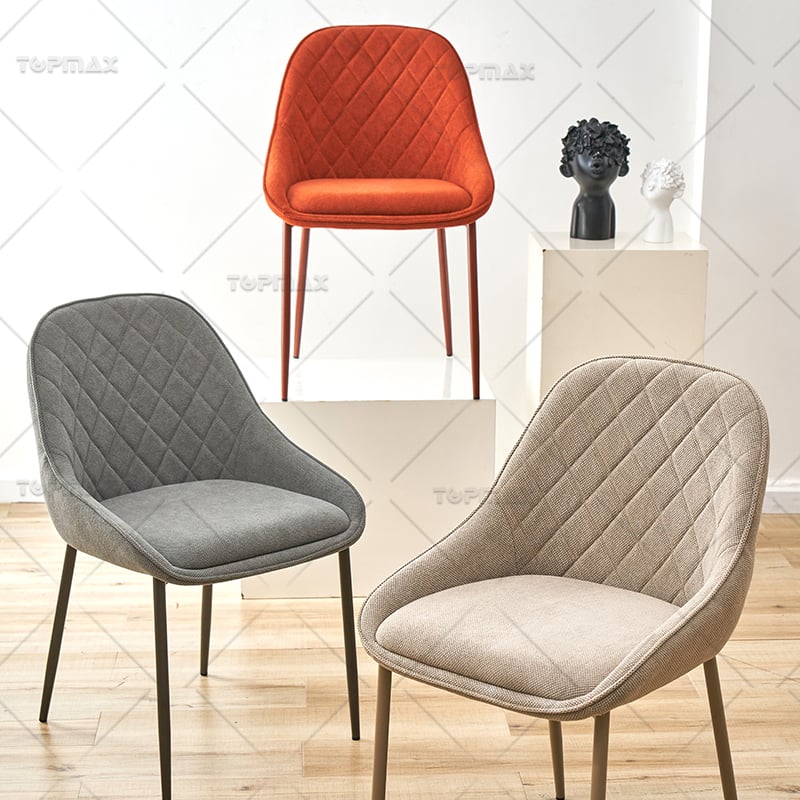 Minimalist Dining Chairs Nordic Furniture Dining Thick Sponge 80445D