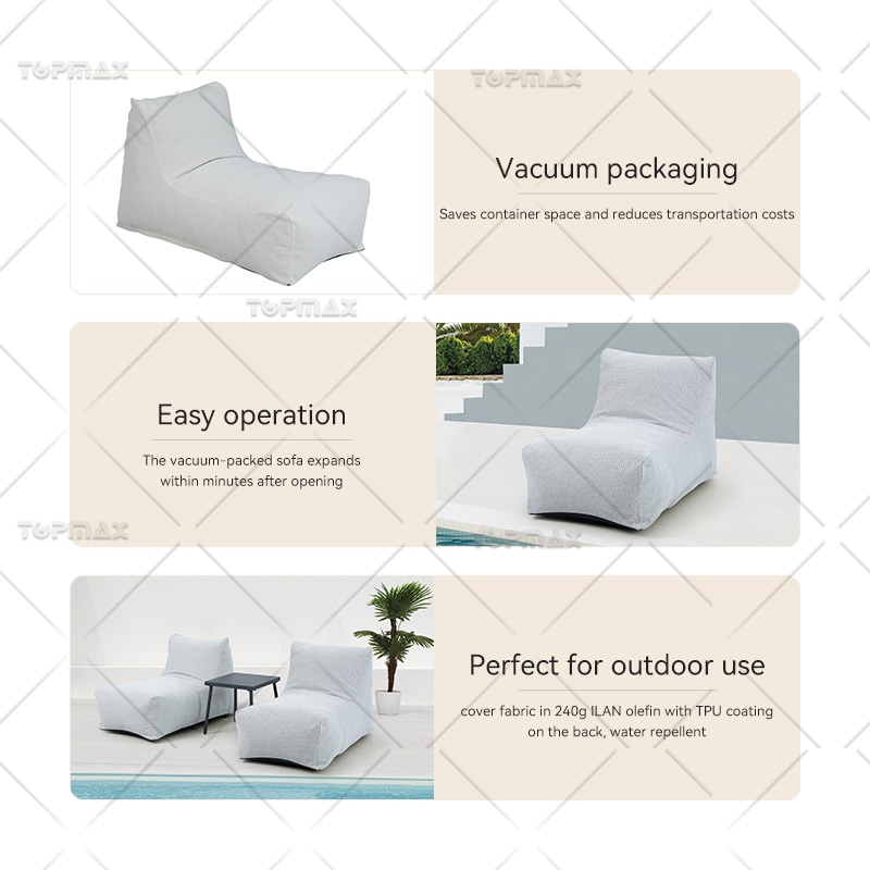 All Modern Outdoor Sofa Lazy Vacuum Packing Single Outdoor Sofa 95430L2-OL